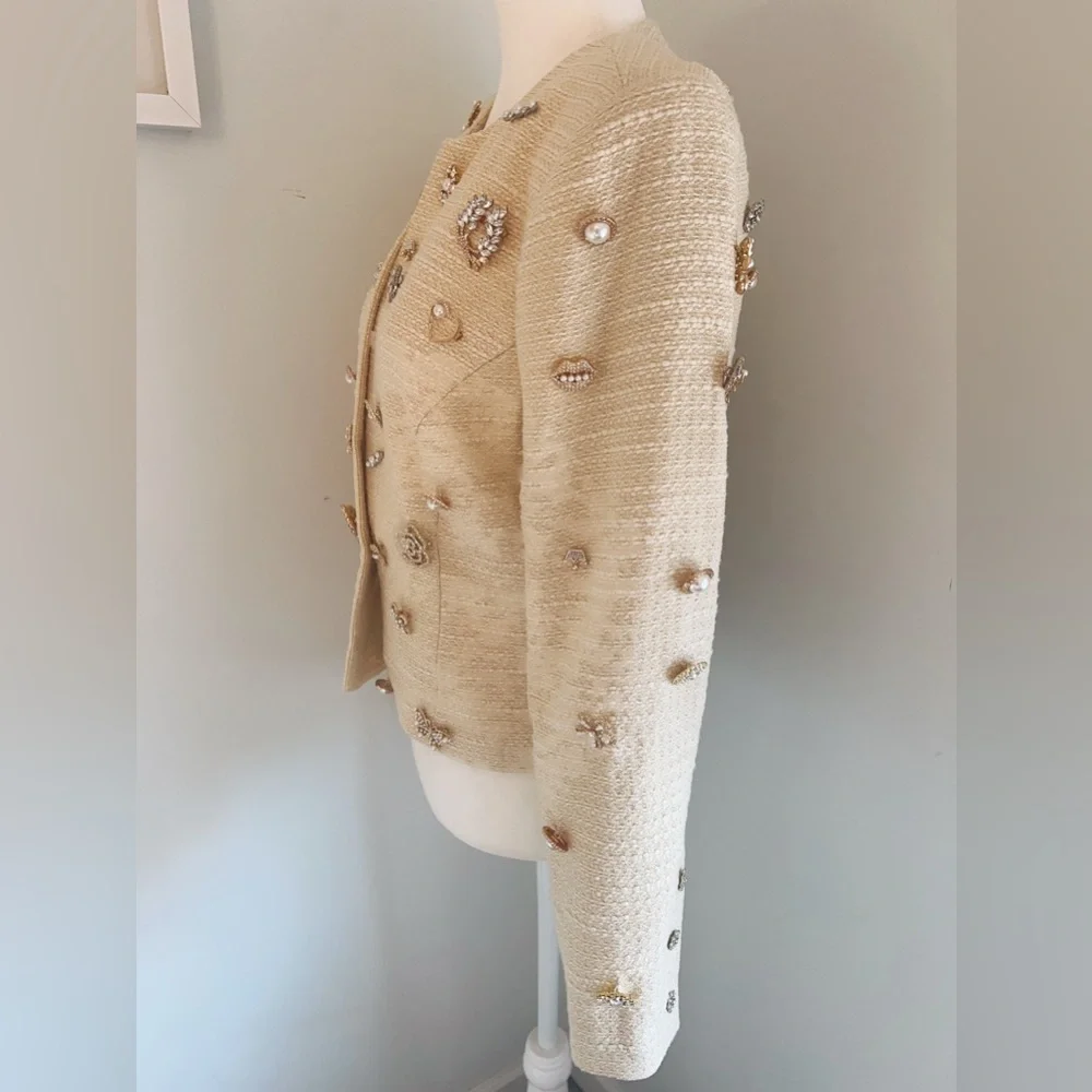 L’Agence Tayla Embellished Boucle Jacket - Picture 12 of 16